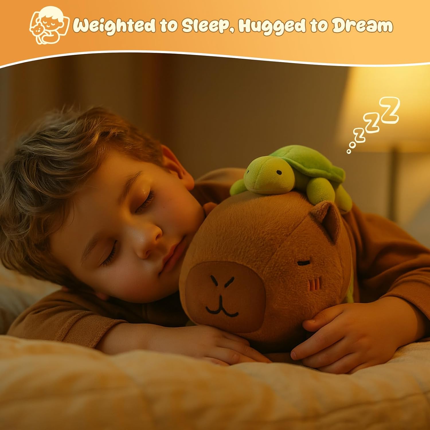 (Pack of 5) Stuffed Animals Capybara Plush, Weighted Capybara Stuffed Animals with Turtle Backpack, Soft Pillow Toy for Kids Adults, Birthday Present & Valentines Gifts 9.8 Inch, 0.8 Lb