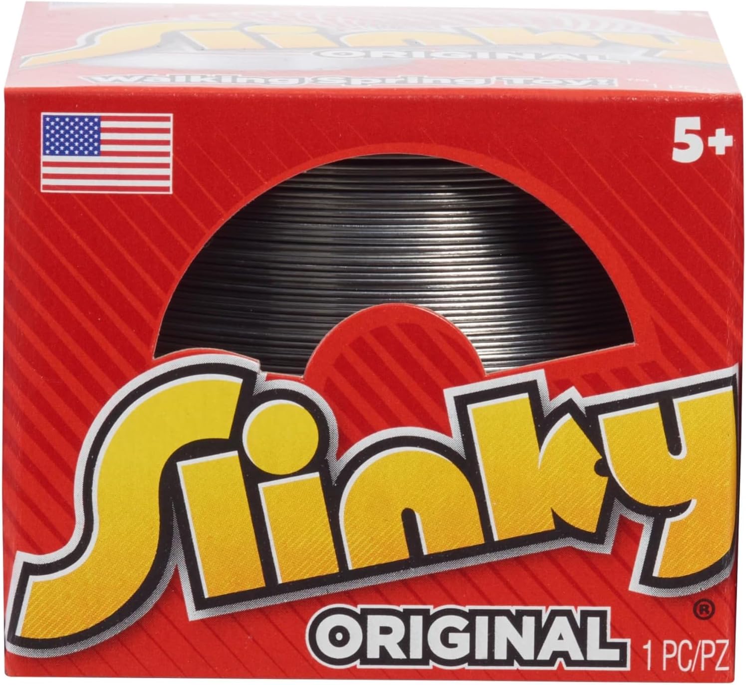 (Pack of 9)The Original Slinky Walking Spring Toy, 2.75-inch Diameter Metal Slinky, Fidget Toys