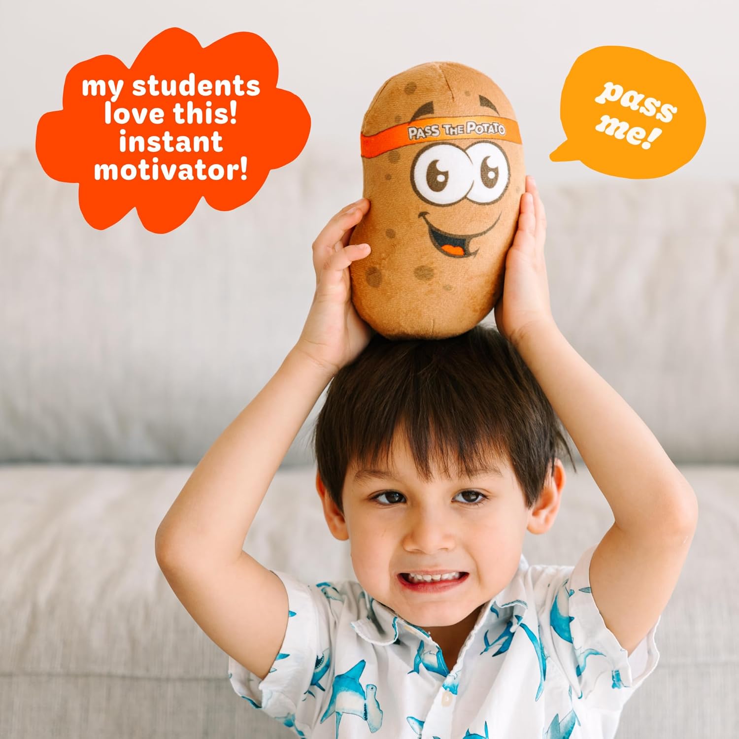 (Pack of 6) Pass The Potato | Hilariously Wild & Fun Kids Game | Easter Gift for Kids | Easter Basket Stuffer