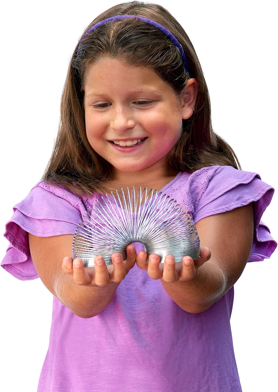 (Pack of 9)The Original Slinky Walking Spring Toy, 2.75-inch Diameter Metal Slinky, Fidget Toys